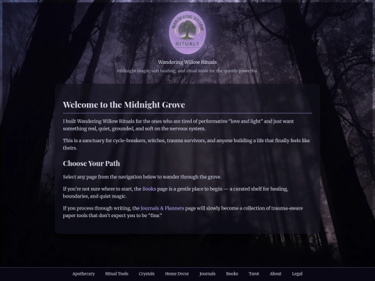 Website screenshot