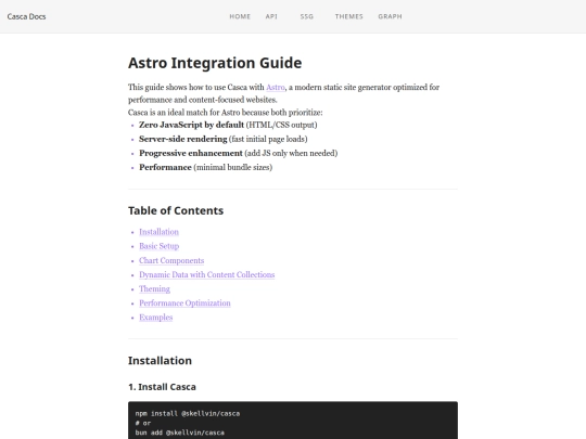 astro screenshot