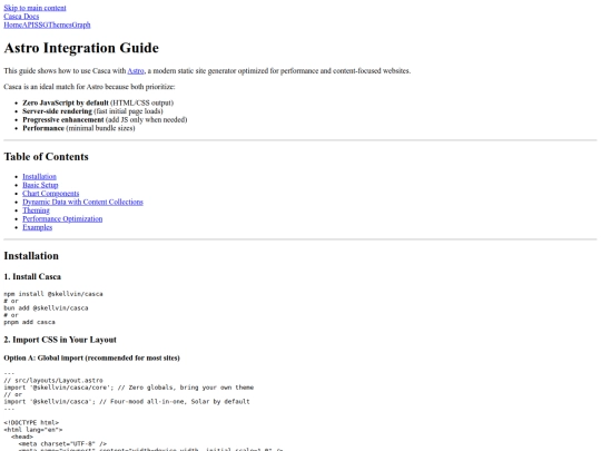 integrations/astro screenshot