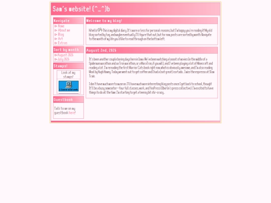 blog screenshot