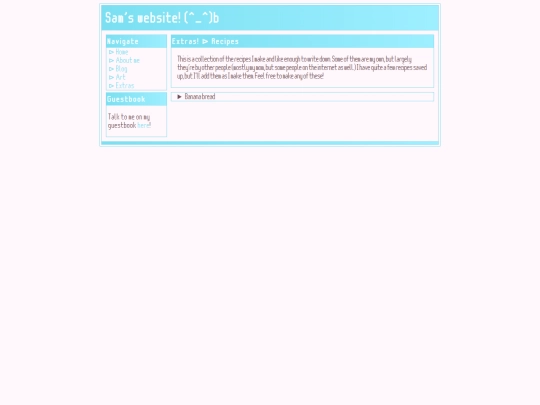 extras/recipes screenshot