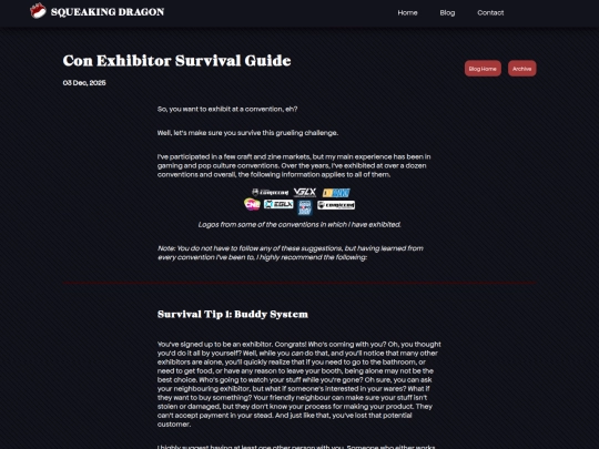 Website screenshot