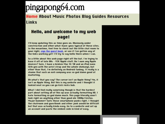 Website screenshot