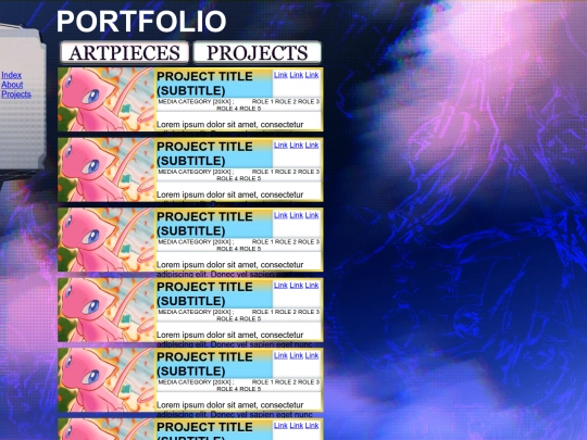 projects screenshot