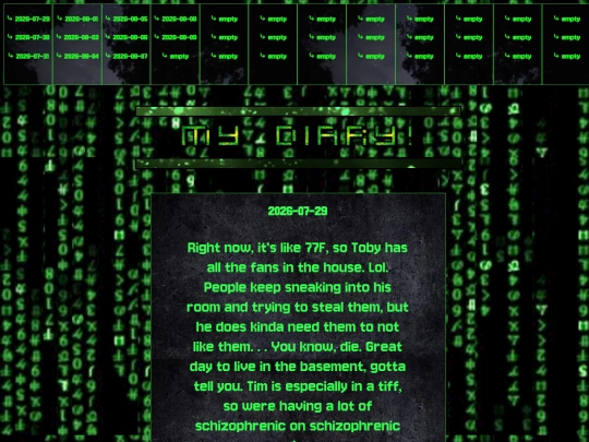 diary screenshot