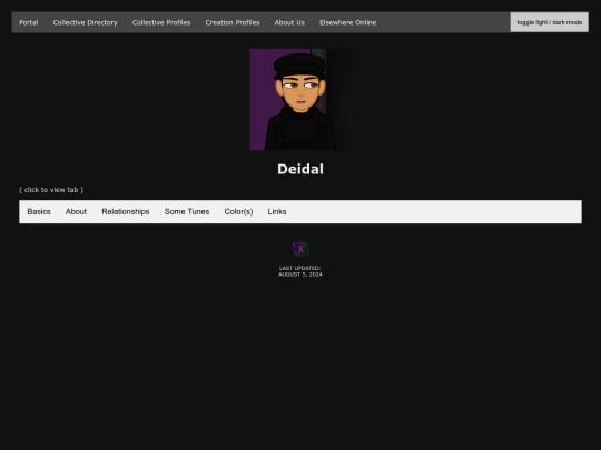 profiles/deidal screenshot
