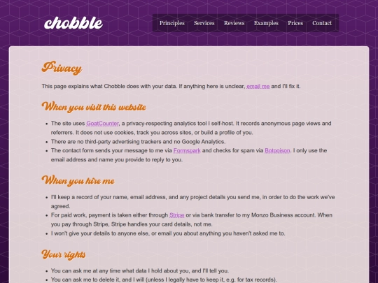 Website screenshot