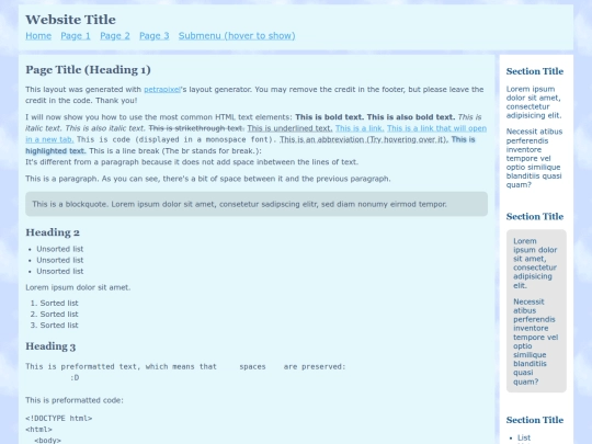 Website screenshot