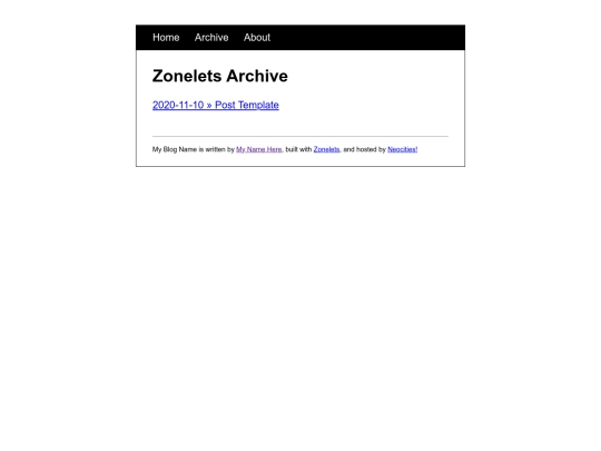 archive screenshot