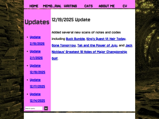 Website screenshot