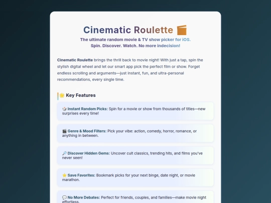 cinematic_roulette screenshot