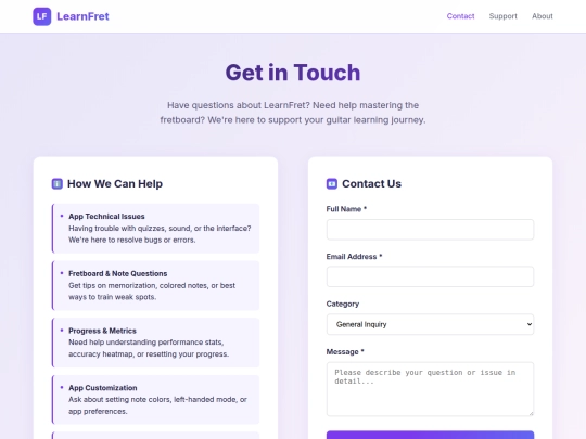 learnfret screenshot