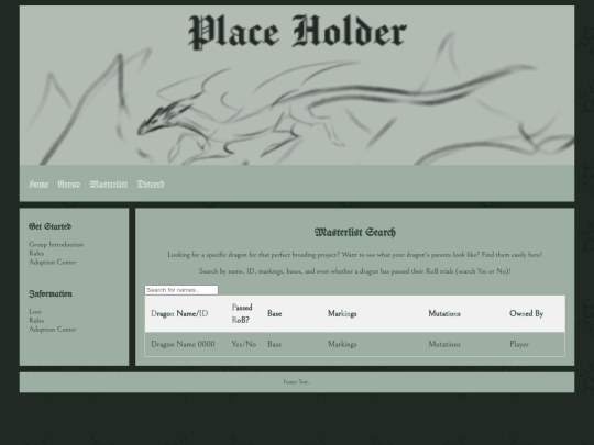 Website screenshot