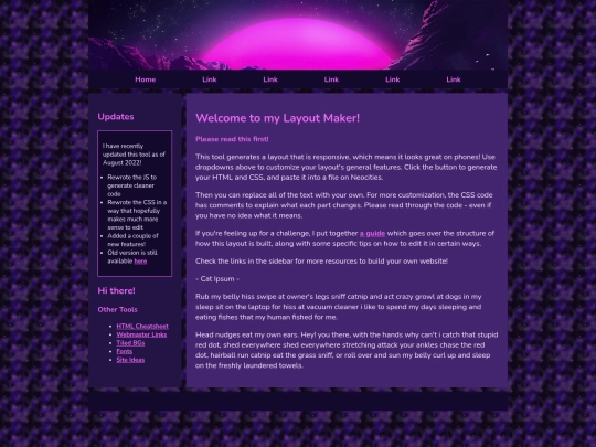 Website screenshot