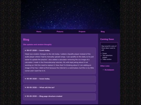 Website screenshot