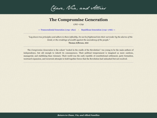 genealogy/compromise screenshot