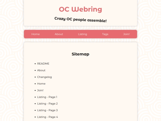 sitemap screenshot