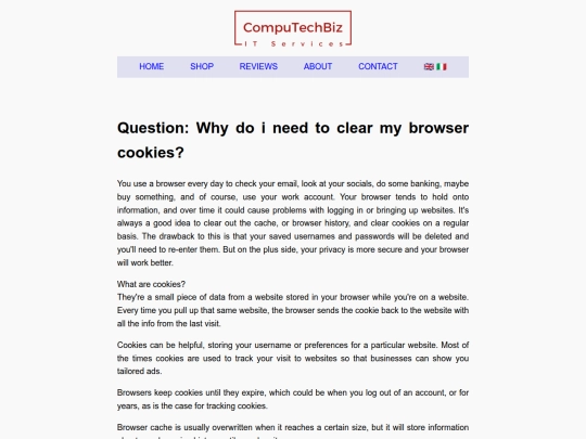Website screenshot