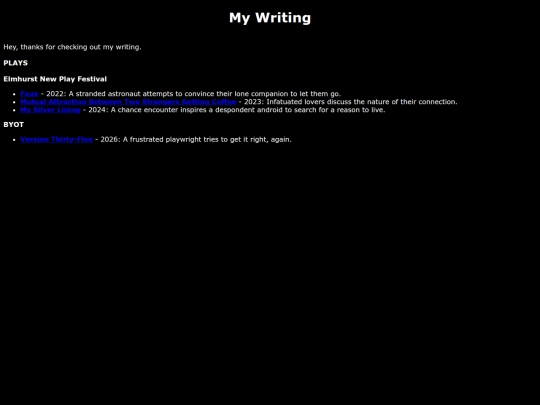 writing screenshot