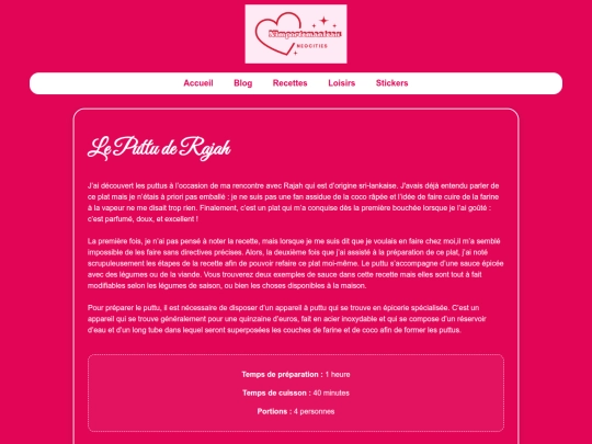 recettes/puttu screenshot