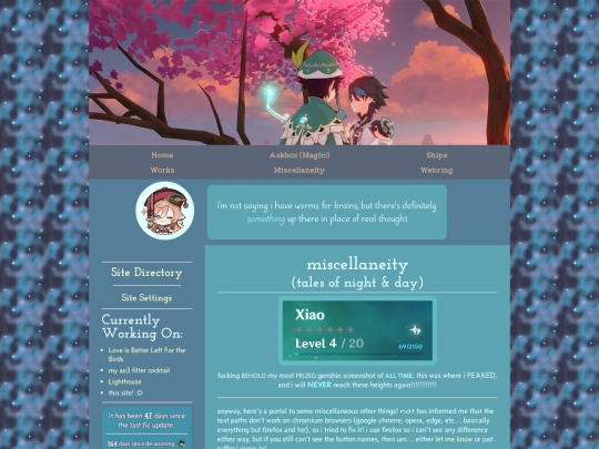 Website screenshot