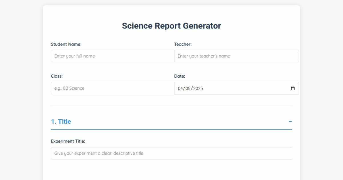 science-report-generator