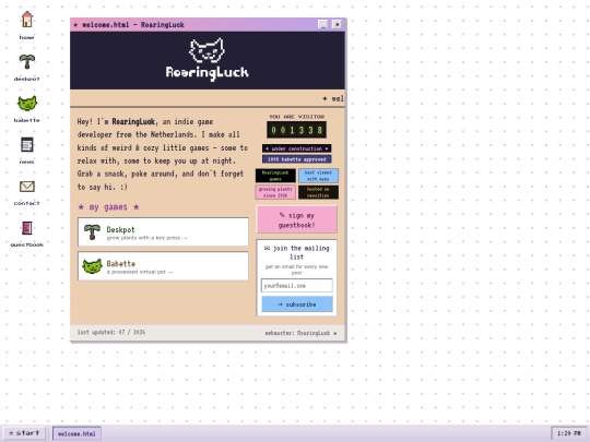 index screenshot