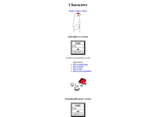 Characters screenshot