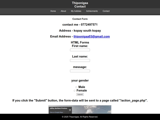 contact screenshot