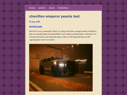 Website screenshot