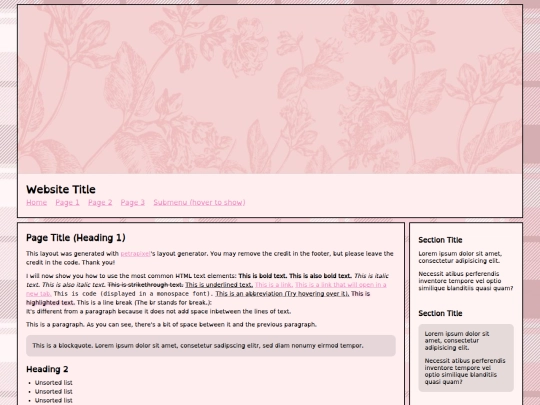 Website screenshot