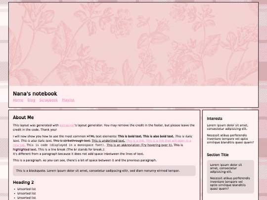 Website screenshot