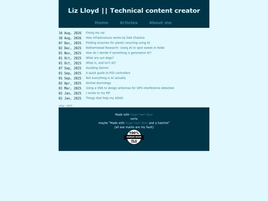 articles screenshot