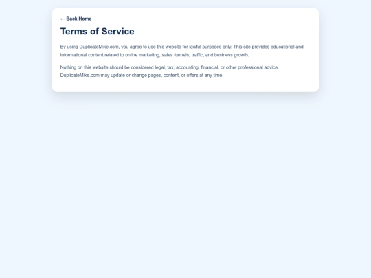 terms screenshot