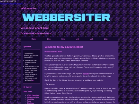 Website screenshot