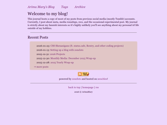 Website screenshot