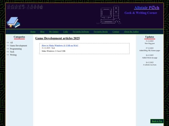 Website screenshot