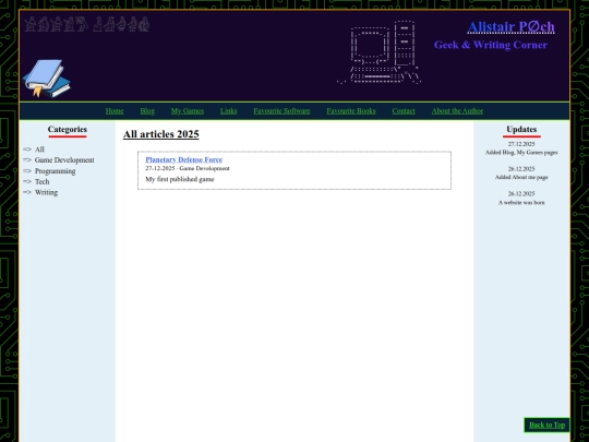 Website screenshot