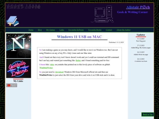 Website screenshot