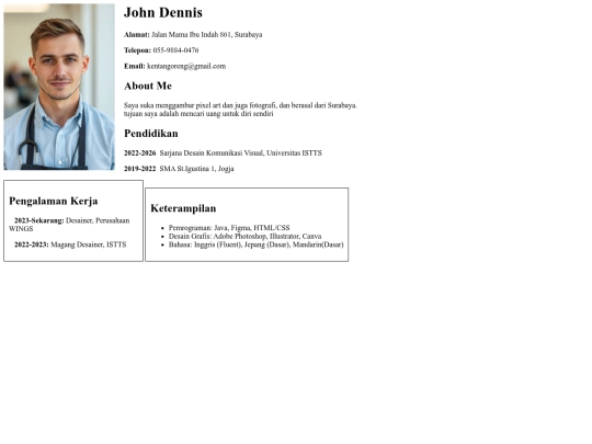 tugas CV/cv baru screenshot