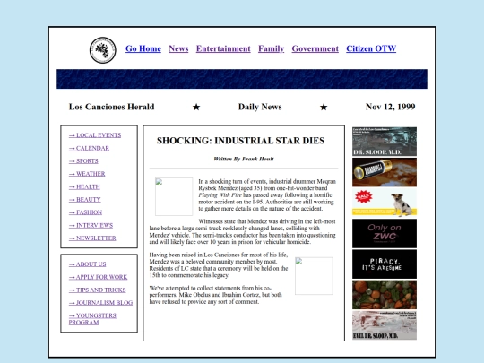 Website screenshot