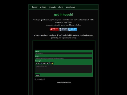 Website screenshot
