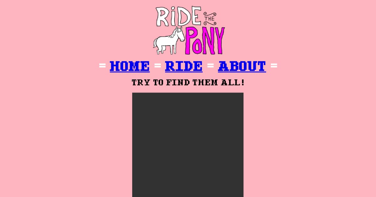 RIDE THE PONY
