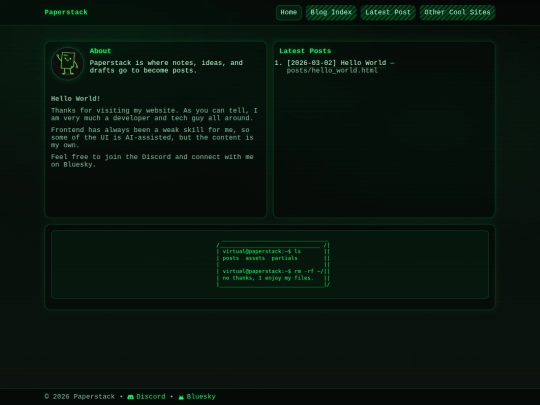 Website screenshot
