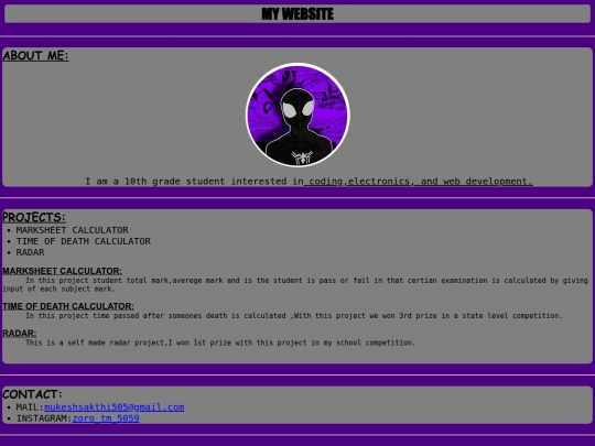 Website screenshot