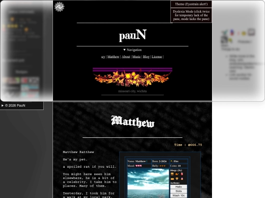 pages/matthew screenshot