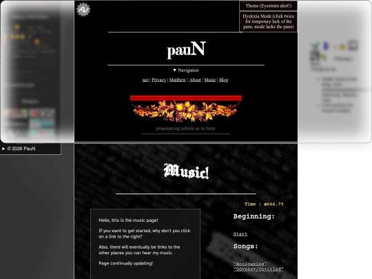 pages/music screenshot