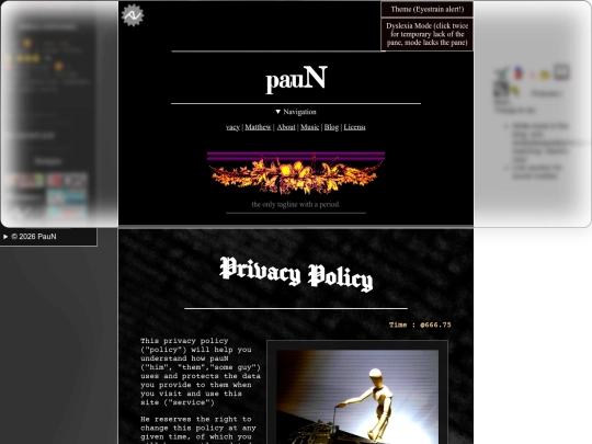 pages/privacy screenshot