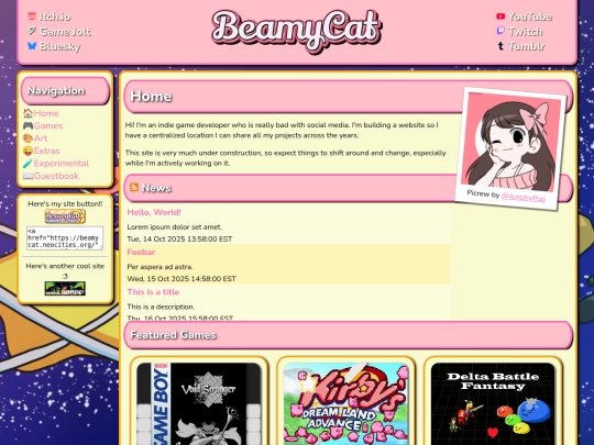 Website screenshot