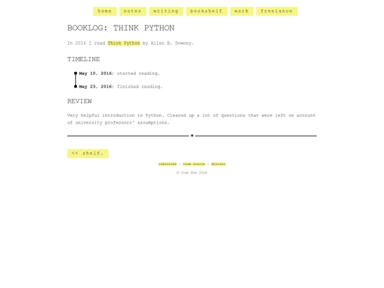 shelf/allen-b-downey/think-python screenshot